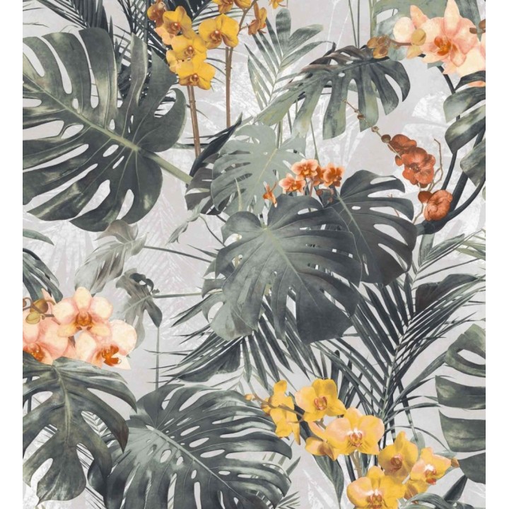 Papel pintado hojas de montsera estilo tropical - Pacific Jungle 127314