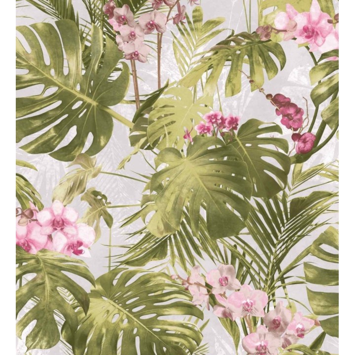 Papel pintado hojas de montsera estilo tropical - Pacific Jungle 127315
