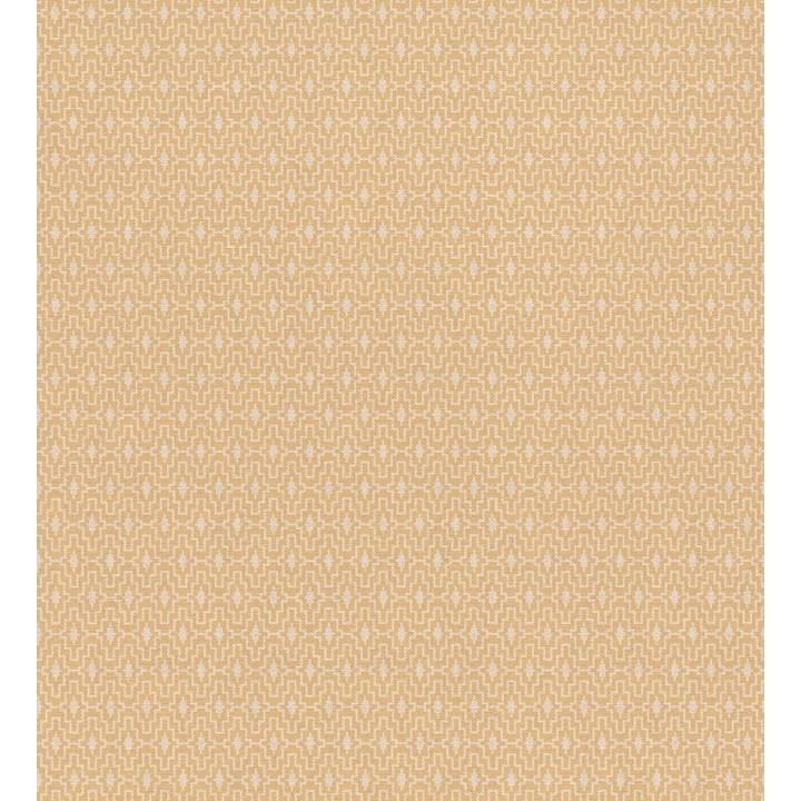 Papel pintado geométrico liso ocre - Kyriad 127322