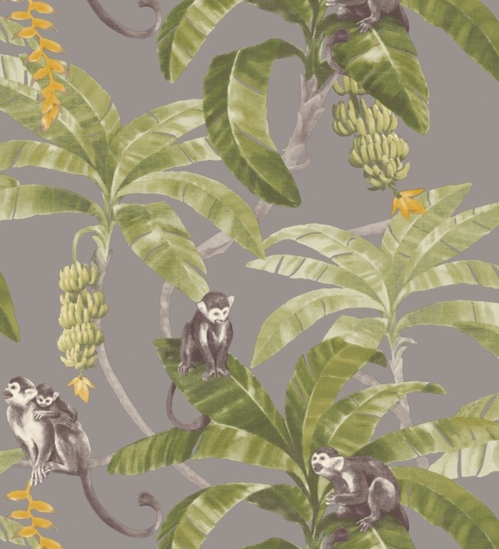 Papel pintado de monos en plataneras - Monkey Palms 127325
