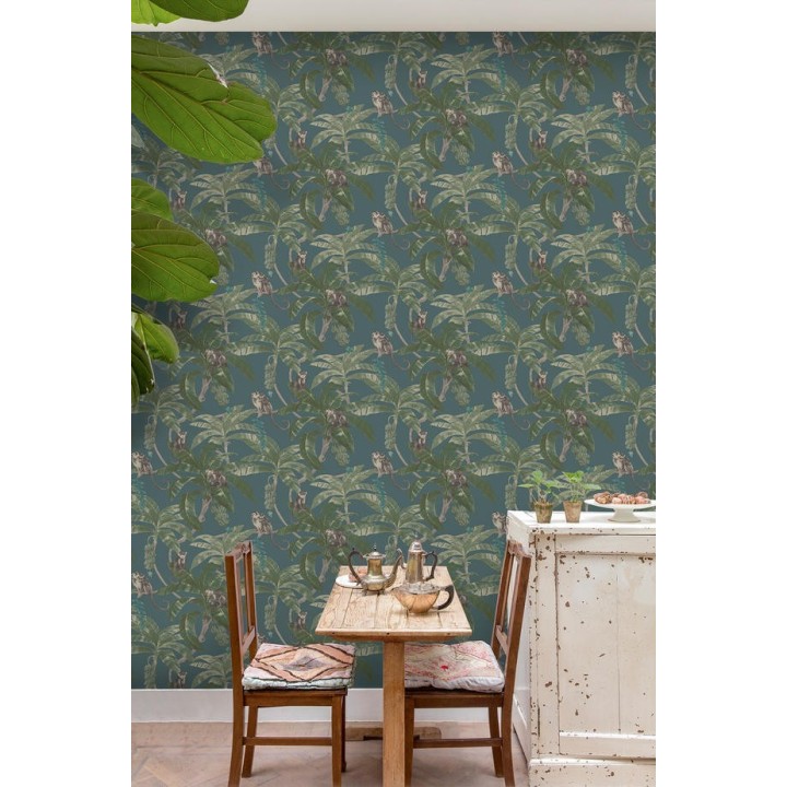 Papel pintado de monos en plataneras - Monkey Palms 127326