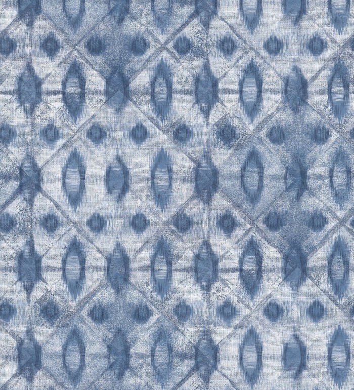 Papel pintado geométrico azul - Kenzos 127328