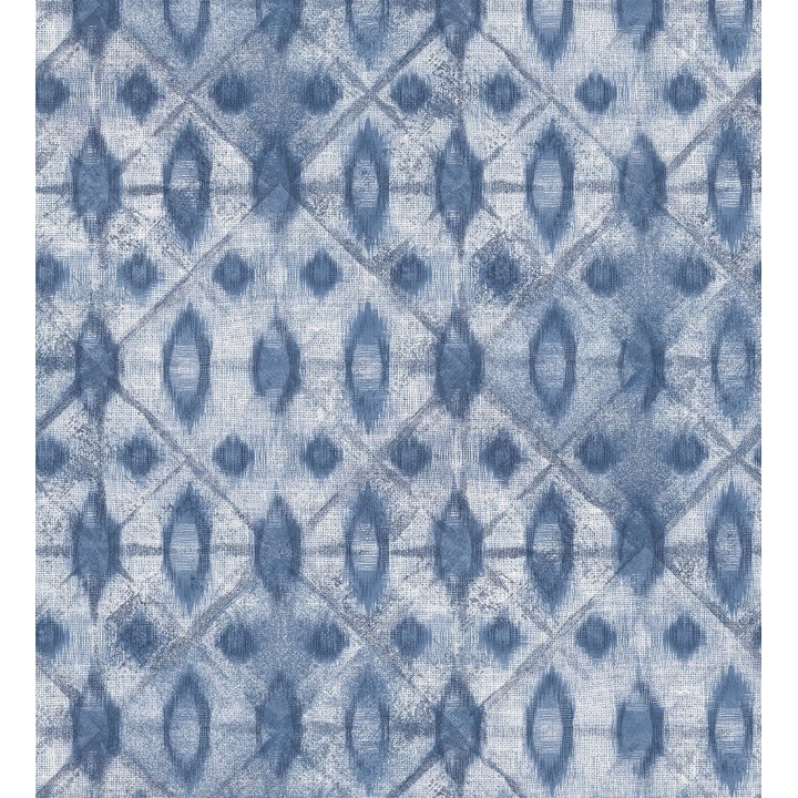 Papel pintado geométrico azul - Kenzos 127328
