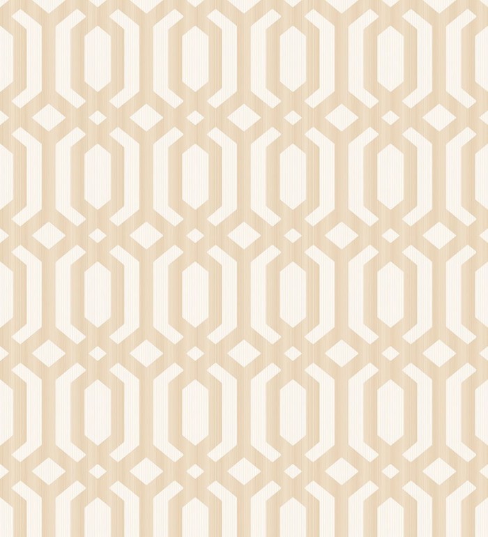 Papel pintado geométrico de rombos entrelazados - Metric Palace 127330