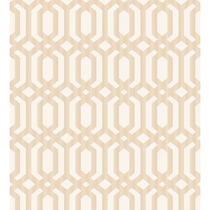 Papel pintado geométrico de rombos entrelazados - Metric Palace 127330