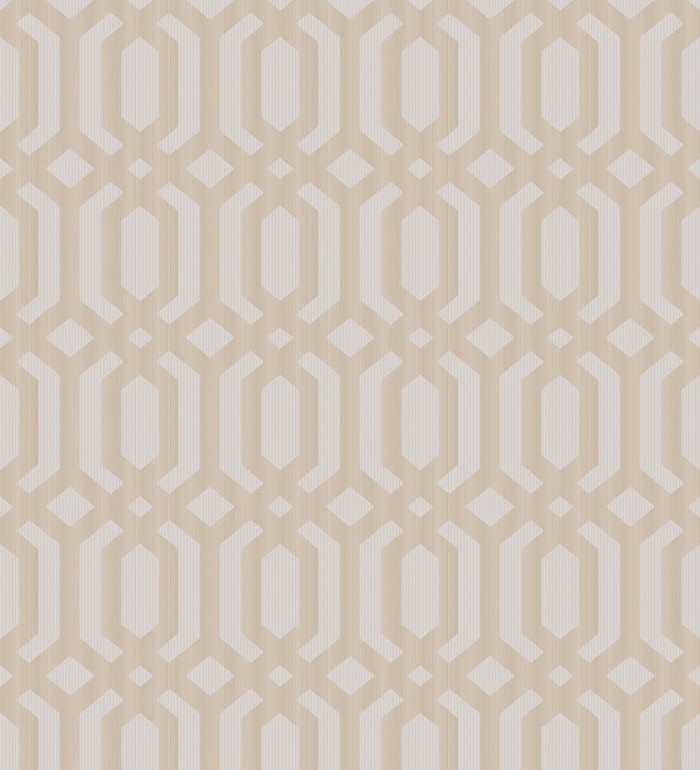 Papel pintado geométrico de rombos entrelazados - Metric Palace 127332