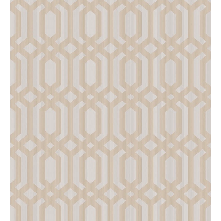 Papel pintado geométrico de rombos entrelazados - Metric Palace 127332