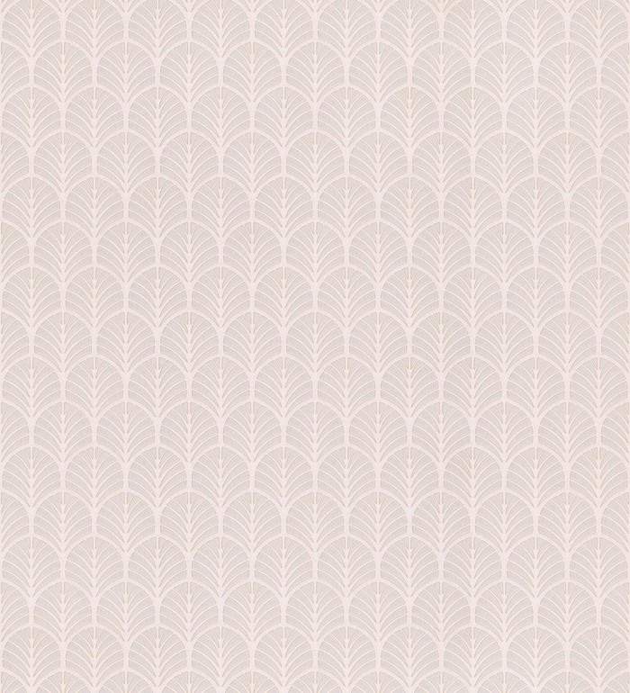 Papel pintado de hojas pequeñas geométricas beige  - Melliber 127339