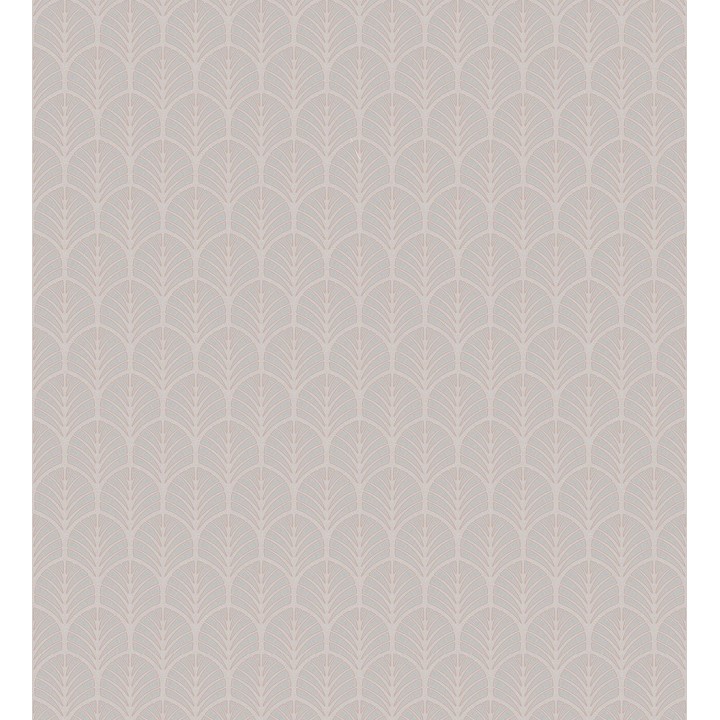 Papel pintado de hojas pequeñas geométricas color visón - Melliber 127340