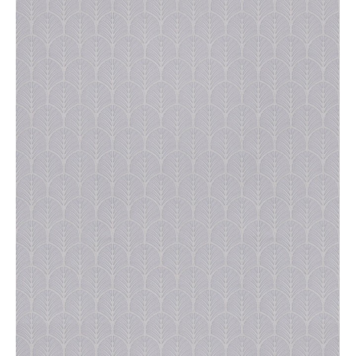 Papel pintado de hojas pequeñas geométricas gris - Melliber 127341