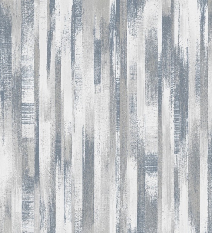 Papel pintado panel de madera gris y tonos azulados - Kingston Wood 127367
