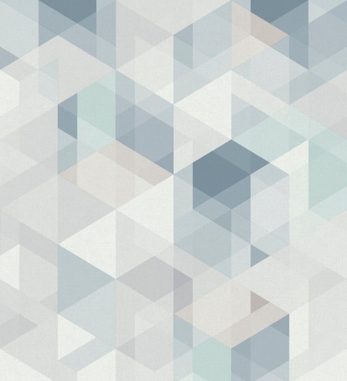 Papel pintado geométrico cubos tridimensionales - Robin Metric 127373