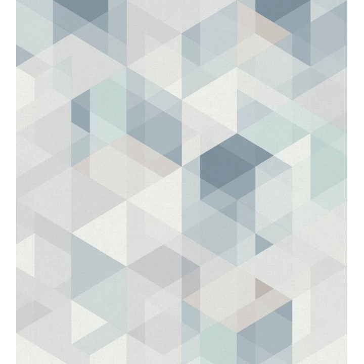 Papel pintado geométrico cubos tridimensionales - Robin Metric 127373