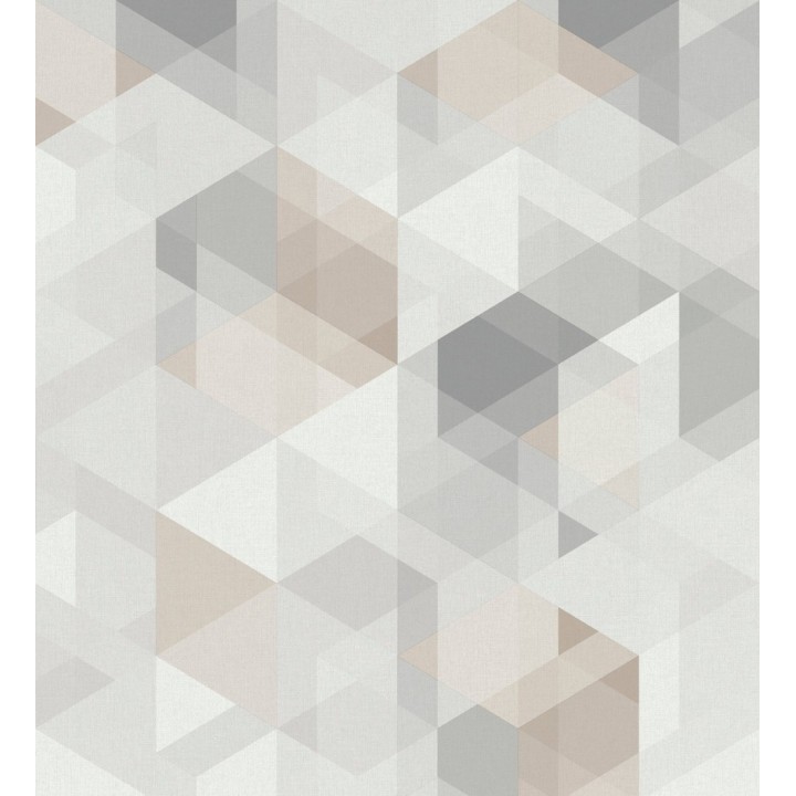 Papel pintado geométrico cubos tridimensionales - Robin Metric 127374