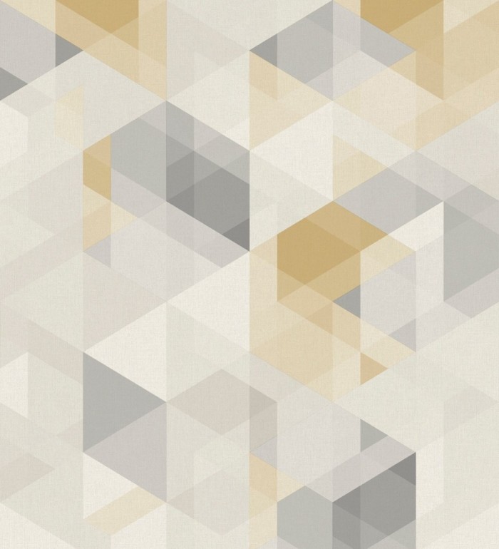 Papel pintado geométrico cubos tridimensionales - Robin Metric 127375