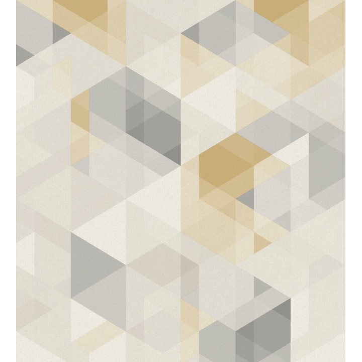 Papel pintado geométrico cubos tridimensionales - Robin Metric 127375