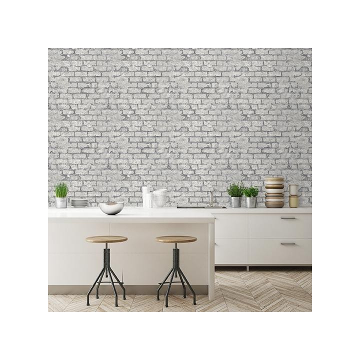 Papel pintado muro de ladrillo desgastado - Parker Street 127383