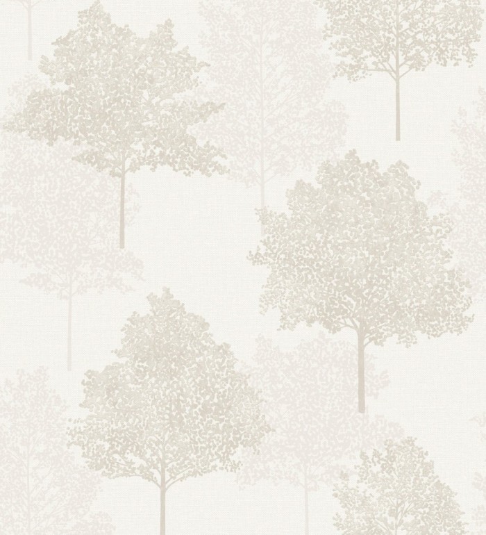 Papel pintado árboles estilo nórdico tonos beige - Baltic Trees 127398
