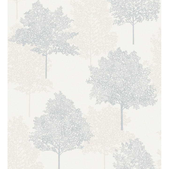 Papel pintado árboles estilo nórdico tonos grises - Baltic Trees 127399