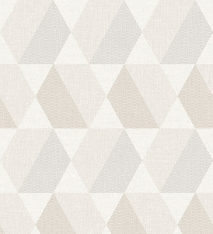 Papel pintado hexágonos bicolor tonos beige - Hexagon Springs 127419