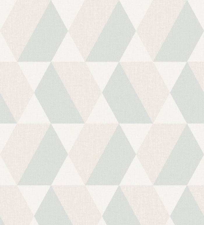 Papel pintado hexágonos bicolor tonos turquesas - Hexagon Springs 127420
