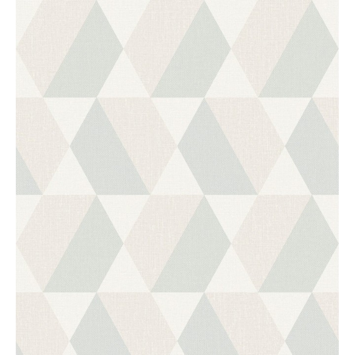 Papel pintado hexágonos bicolor tonos turquesas - Hexagon Springs 127420