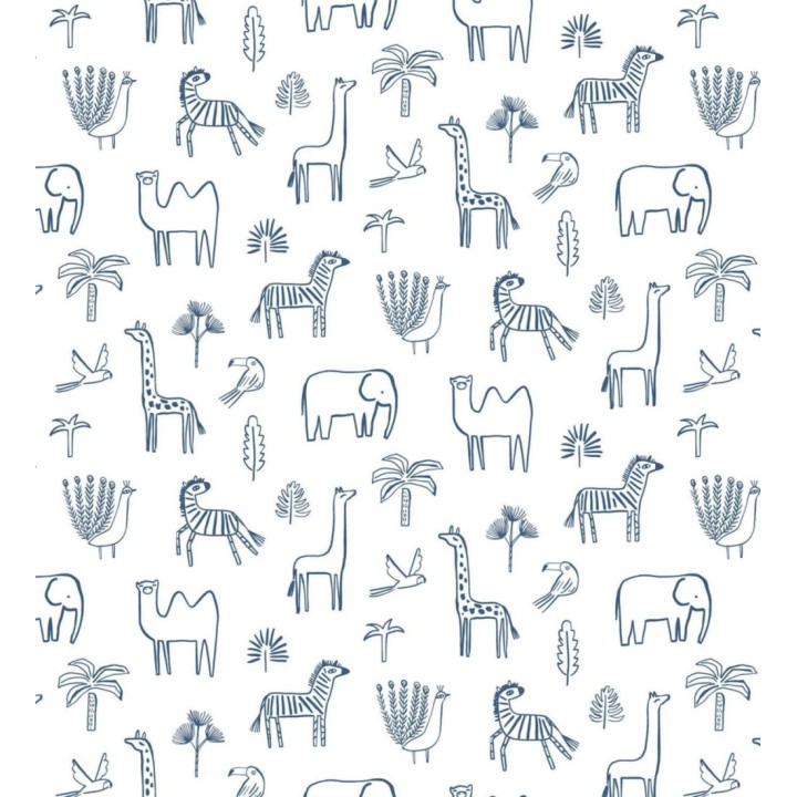 Papel pintado infantil animales de safari - Safari World 127435