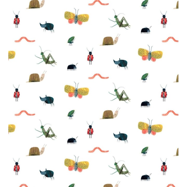 Papel pintado infantil insectos dibujados - Funny Insects 127440