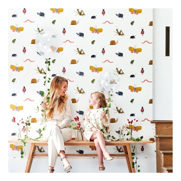 Papel pintado infantil insectos dibujados - Funny Insects 127440