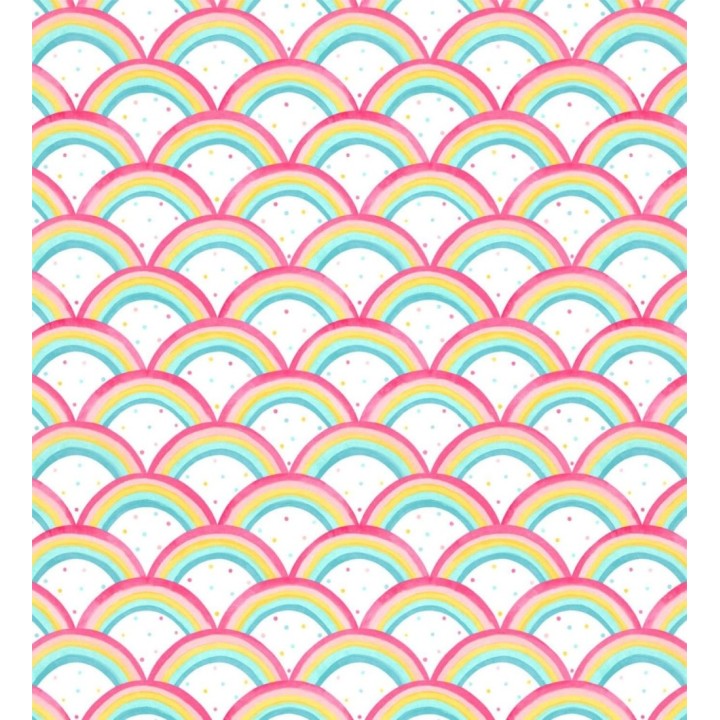 Papel pintado infantil arcoíris - Happy Rainbow 127443