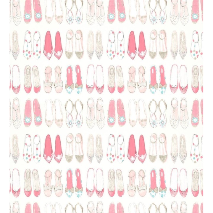 Papel pintado zapatos y sandalias rosa - Megan Shoes 127444