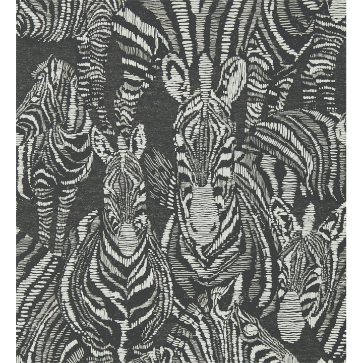 Papel pintado de cebras negro y blanco - Kaewa 127466