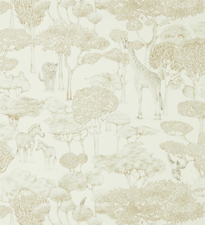 Papel pintado safari africano elegante tono ocres - Safari Soul 127468