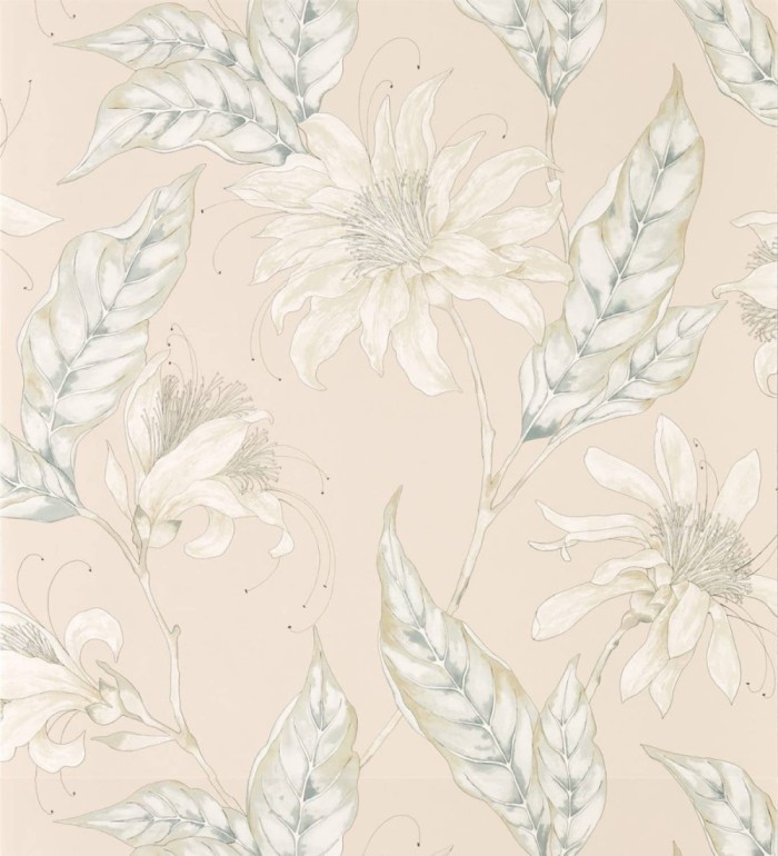 Papel pintado flores grandes estilo romántico - Scarlet Flowers 127472