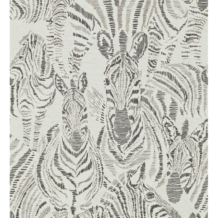 Papel pintado de cebras blanco y negro - Kaewa 127476