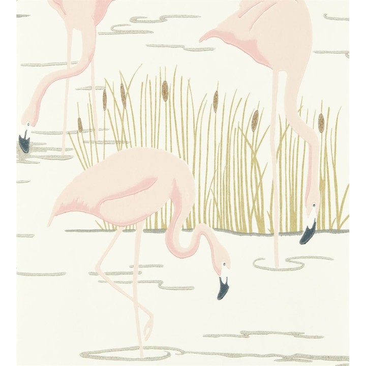 Papel pintado flamencos en el lago - Flamingo Lake 127495