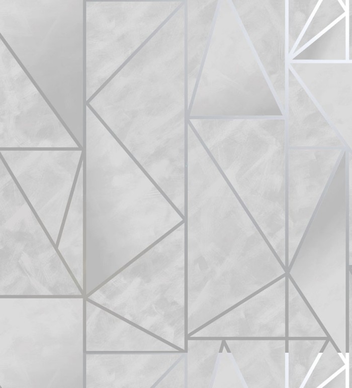 Papel pintado líneas metalizadas art decó - Lushy Geometry 127531