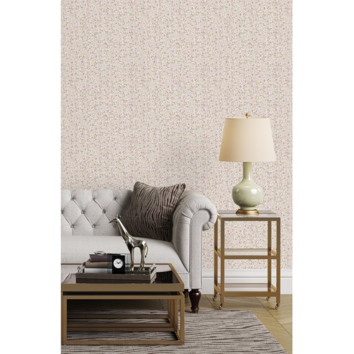 Papel pintado flores pequeñas tonos rosas - Gillian Liberty 127539
