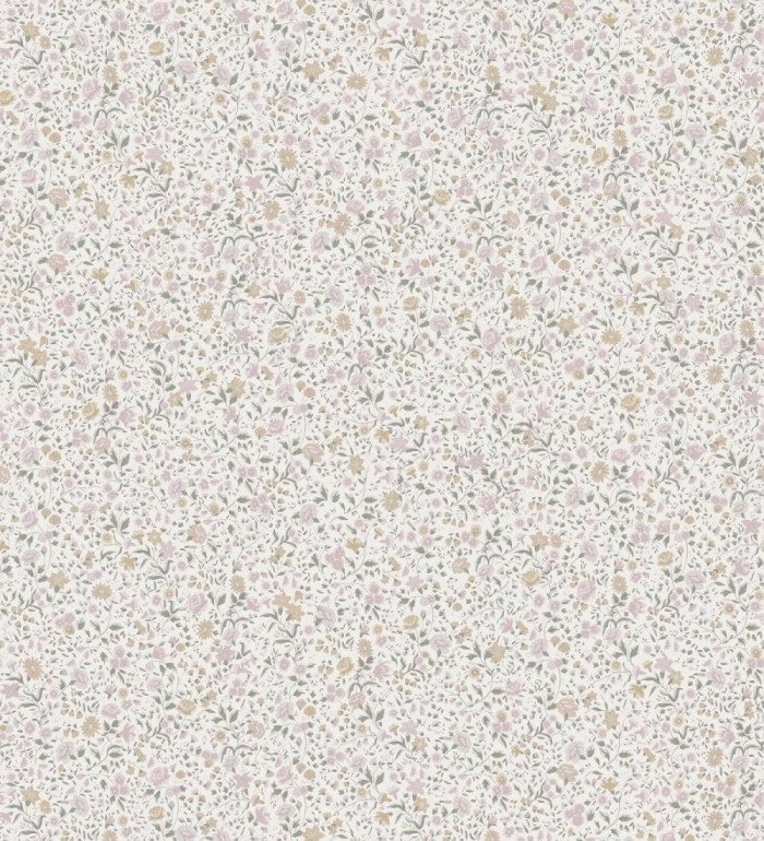 Papel pintado flores pequeñas tonos ocres - Gillian Liberty 127540