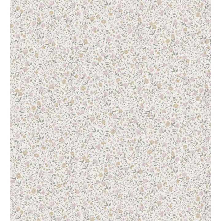 Papel pintado flores pequeñas tonos ocres - Gillian Liberty 127540