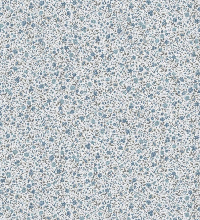 Papel pintado flores pequeñas tonos azules - Gillian Liberty 127541