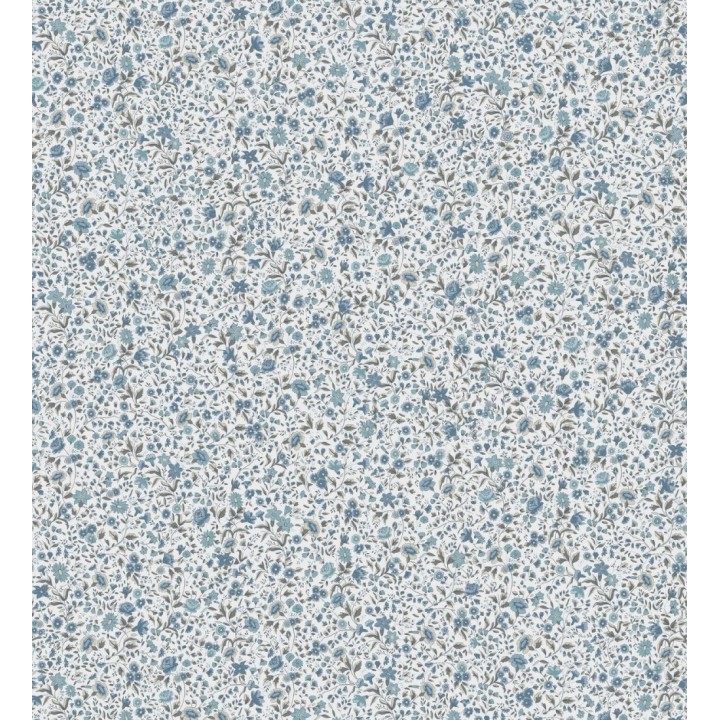Papel pintado flores pequeñas tonos azules - Gillian Liberty 127541