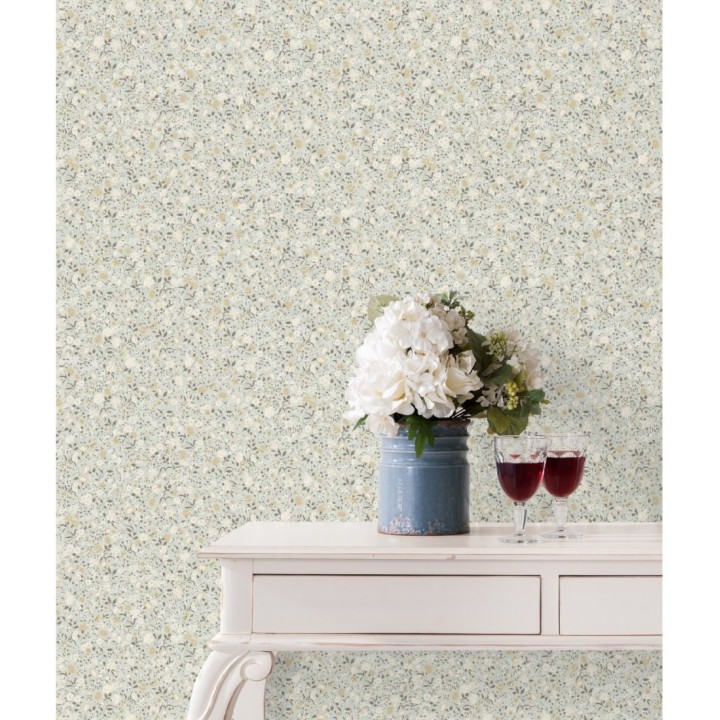 Papel pintado flores pequeñas tonos claros - Gillian Liberty 127542