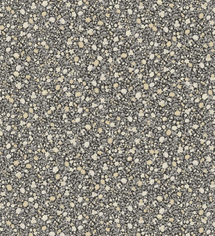 Papel pintado flores pequeñas tonos oscuros - Gillian Liberty 127543