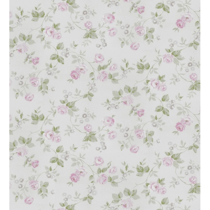 Papel pintado flores románticas estilo vintage - Rosewood 127546