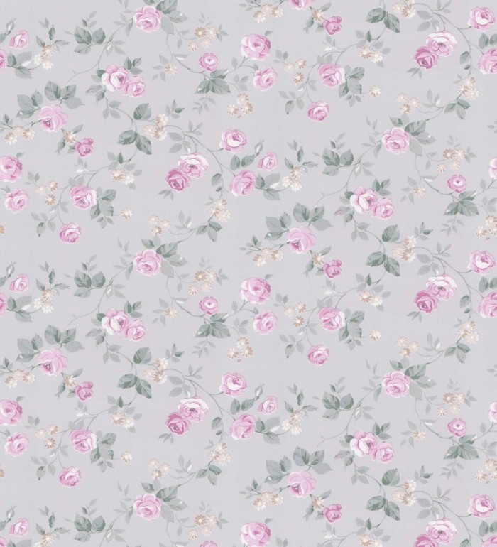 Papel pintado flores románticas estilo vintage - Rosewood 127547