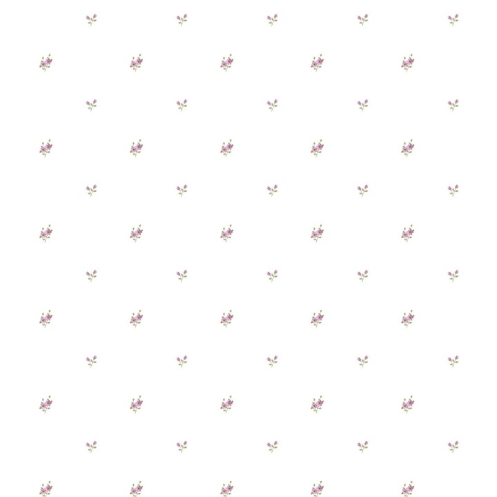 Papel pintado florecitas pequeñas estilo romántico - Olivia Flowers 127553