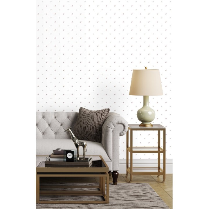 Papel pintado florecitas pequeñas estilo romántico - Olivia Flowers 127553