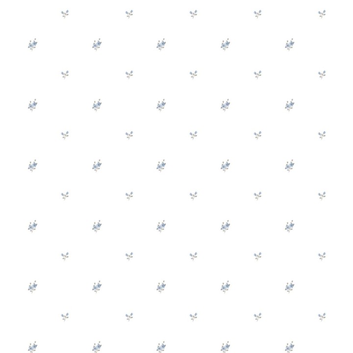 Papel pintado florecitas pequeñas estilo romántico - Olivia Flowers 127554