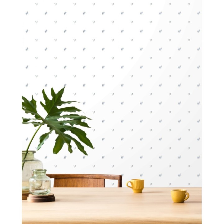 Papel pintado florecitas pequeñas estilo romántico - Olivia Flowers 127554